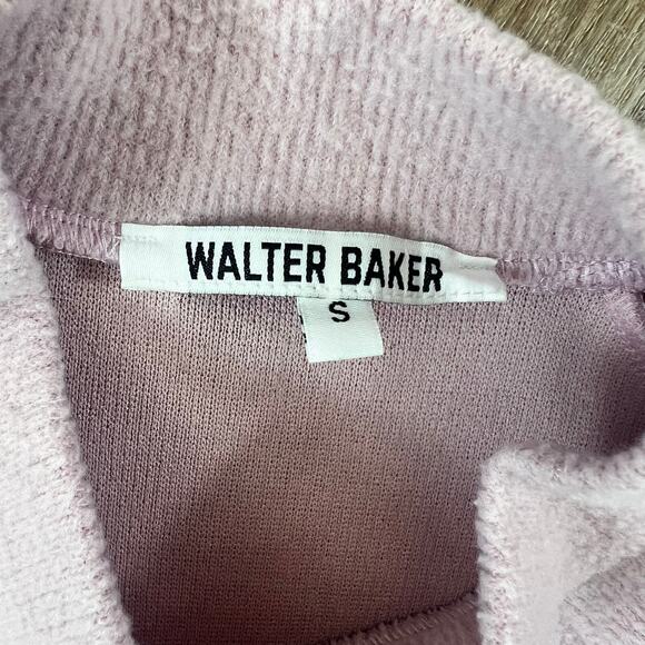 Walter Baker Puff Sleeve Mock Neck Sweater Pink Long Sleeve - Picture 4 of 6